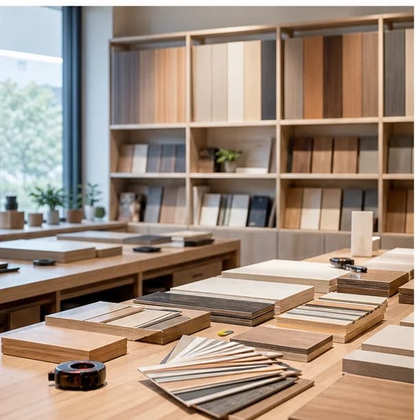 辉木匠明亮工厂与板材样板展示
